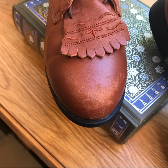 Ariat Heritage Lacer Kiltie Brown Leather Boot - Picture 2 of 9